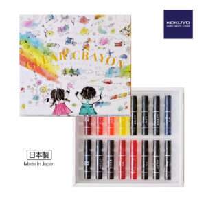 日本品牌 KOKUYO 透明水彩蠟筆 16色裝 (日本制)