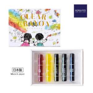 日本品牌 KOKUYO 透明水彩蠟筆 5色裝 (日本制)