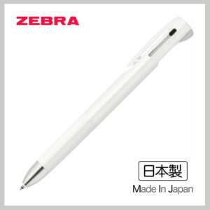 日本斑馬牌 Zebra bLen 2+S 多功能黑色及紅色原子筆＋0.5mm鉛芯筆 白色 (日本制)